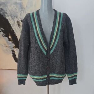 Golf And Green | Wool Cardigan Sweater